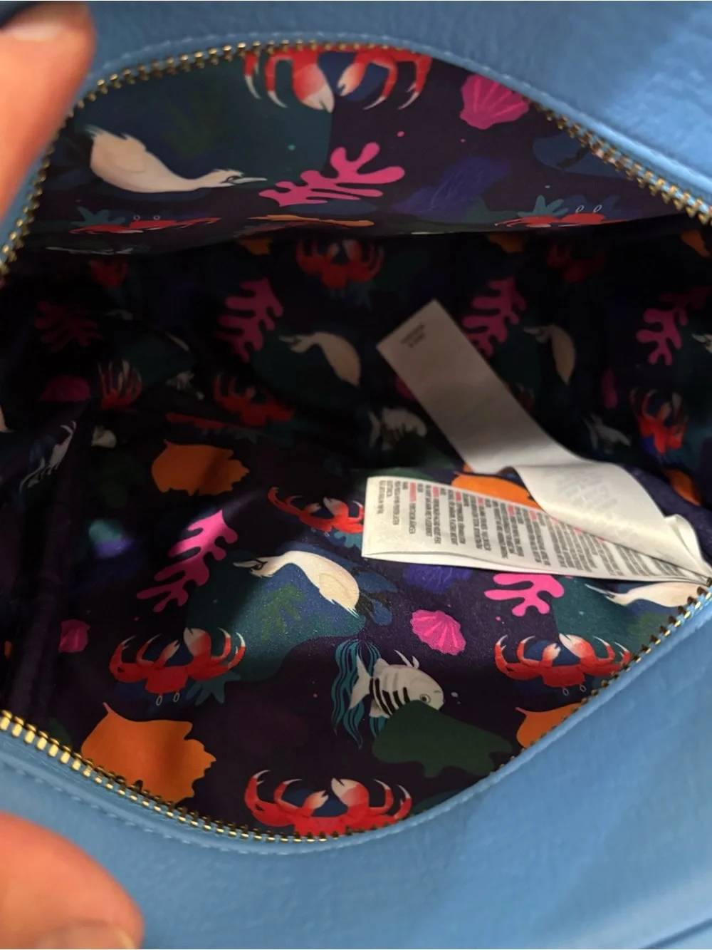 Disney Loungefly The Little Mermaid Live Action Film Blue Multicolor Backpack